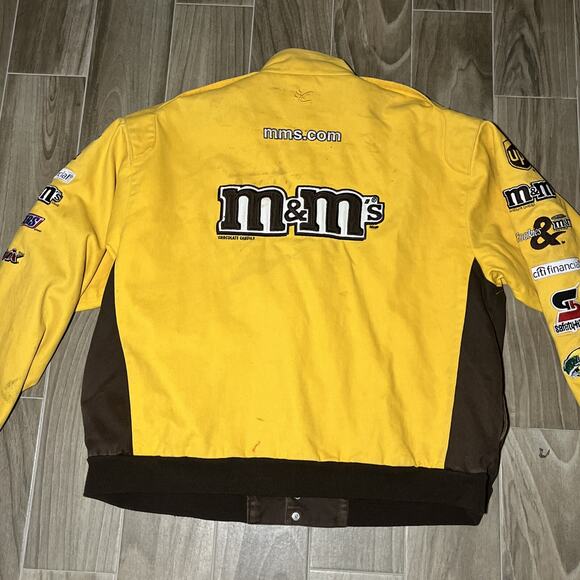 Chase Authentics M&M’s Jacket Yellow/Brown Size 3XL NASCAR Racing - Picture 8 of 16